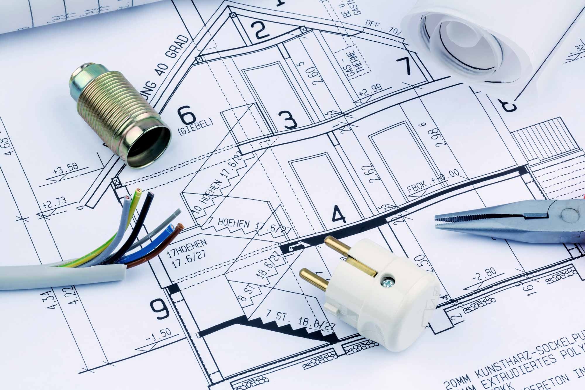 plan électrique architectural